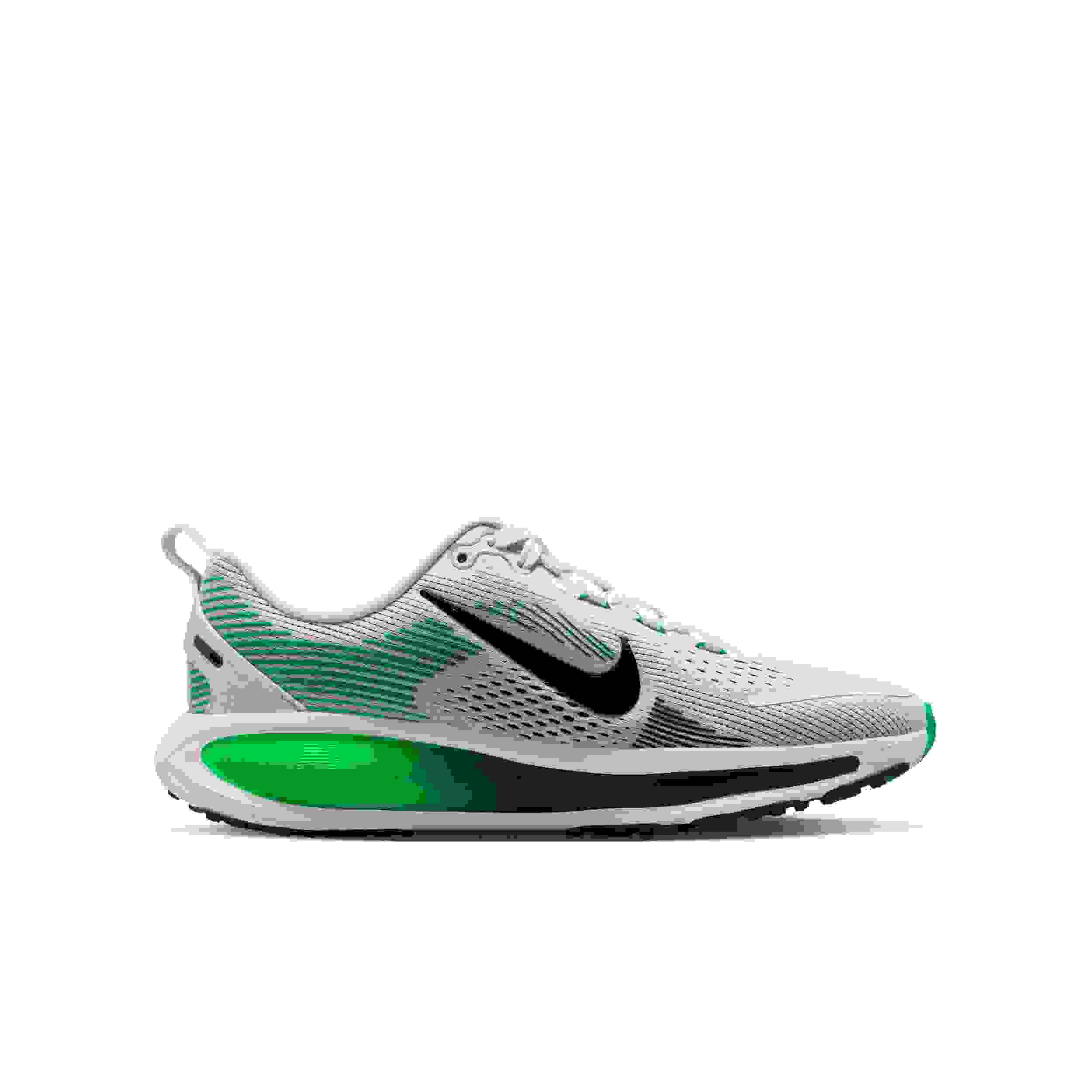 Nike Vomero 18 Grade School Boys' "White/Green Spark/Midnight Navy" Running Shoe